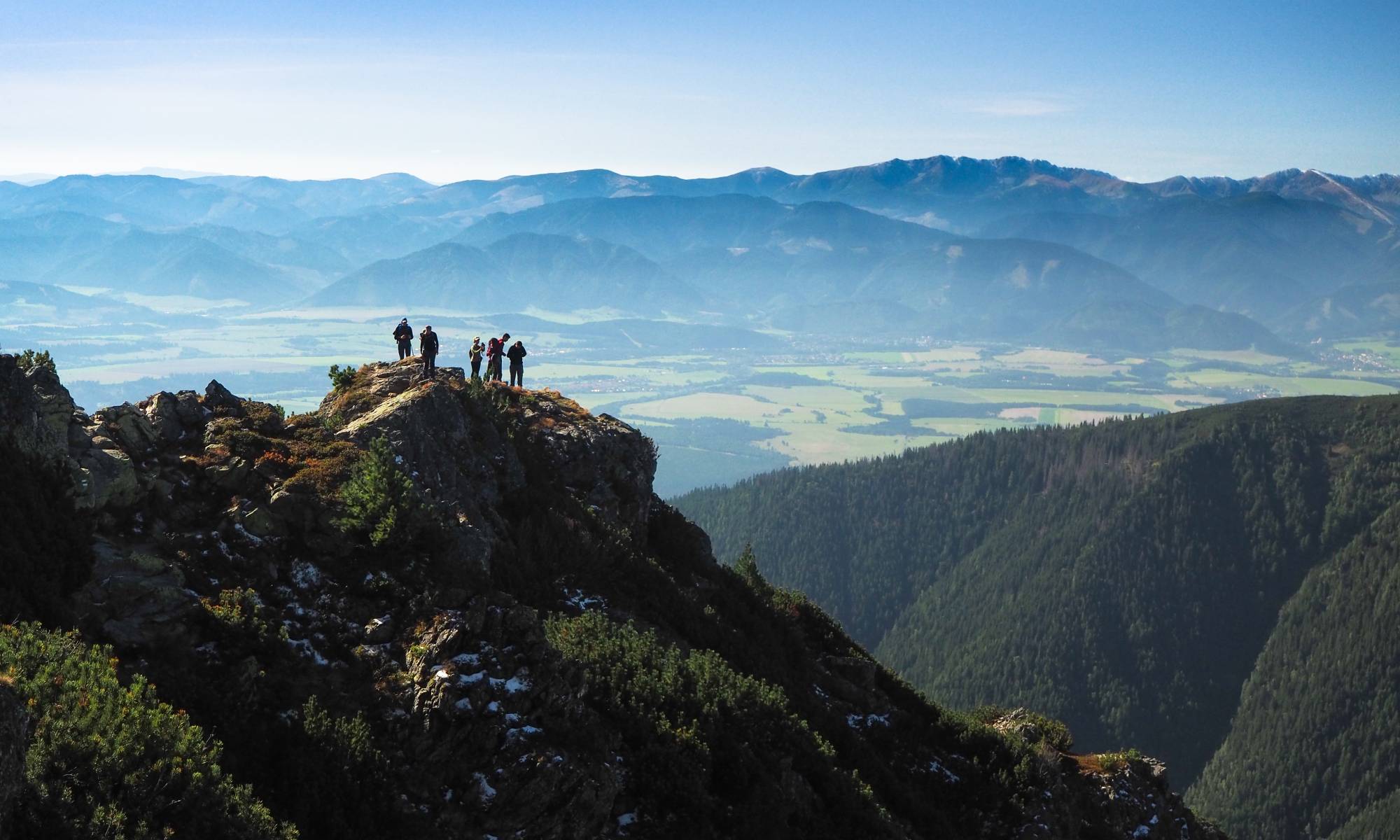 Otrhance, v pozadí Nízke Tatry